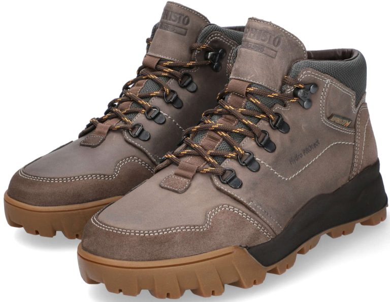 Mephisto Wayne Nubuck, Suede en Textiel Laarzen voor Heren - Donkergrijs